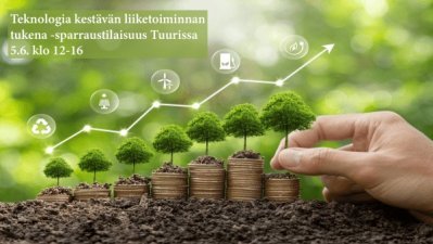 Teknologia kestävän liiketoiminnan tukena -sparraustilaisuus yrityksille Tuurissa ke 5.6.2024 klo 12-16.