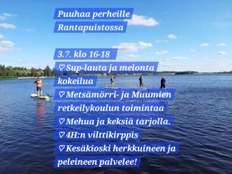 Alavuden Tervajalat järjestää kesäistä perhepuuhaa Alavuden Rantapuistossa keskiviikkona 3.7.2024 klo 16-18. Samaan aikaan 4H:n Vilttikirppis.