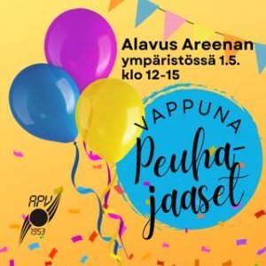 Vapputapahtuma Peuhajaaset 1.5.2024 klo 12-15 Alavus Areenan ympäristössä.