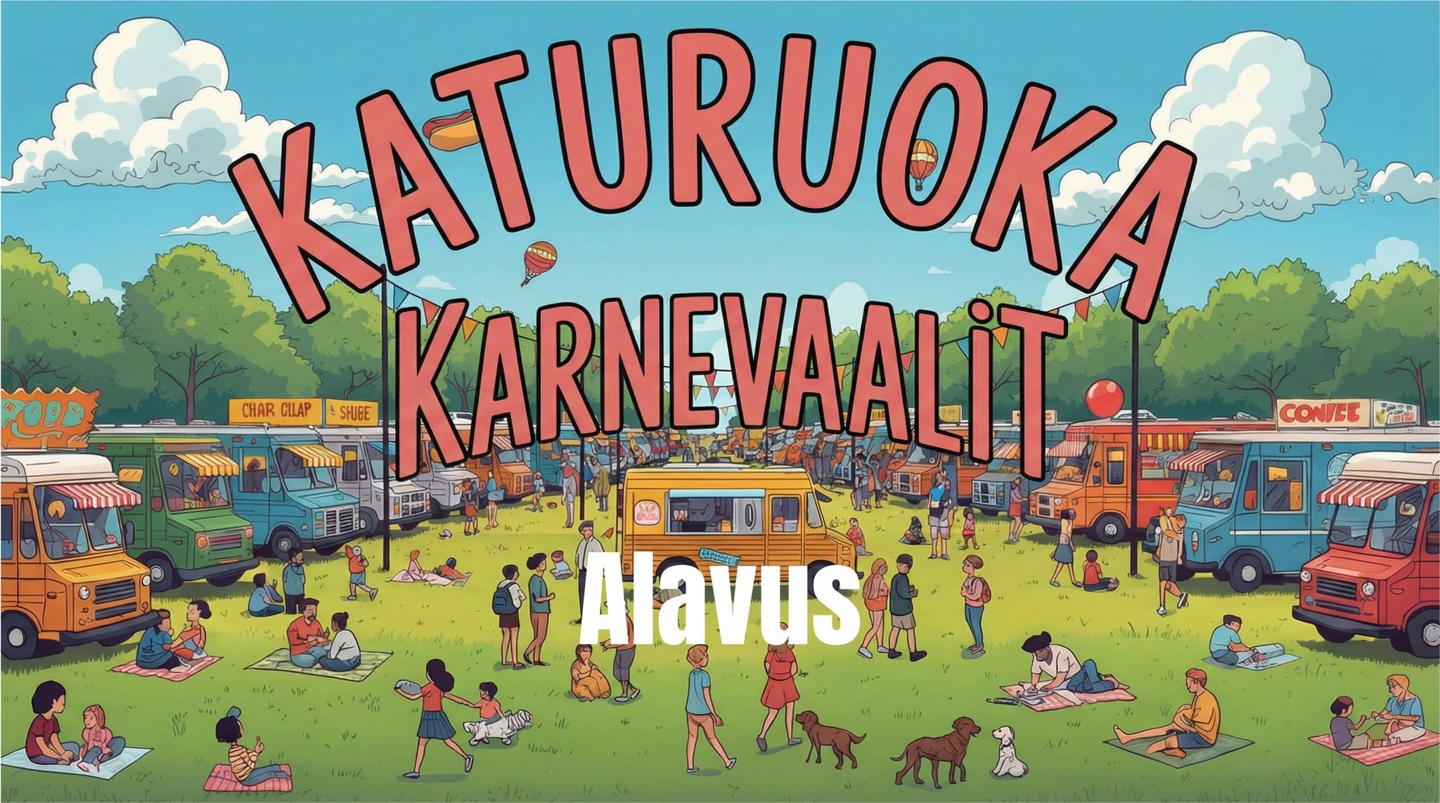 Katuruoka-Karnevaalit Alavudella torstaina 2.7.2026 klo 11&ndash;20 ja pe 3.7.2026 klo 11&ndash;19 Rantapuistossa.