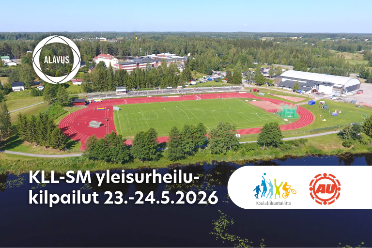 Tervetuloa Koululiikuntaliiton SM-yleisurheilukilpailuihin 23.-24.5.2026 Alavuden keskusurheilukentälle.