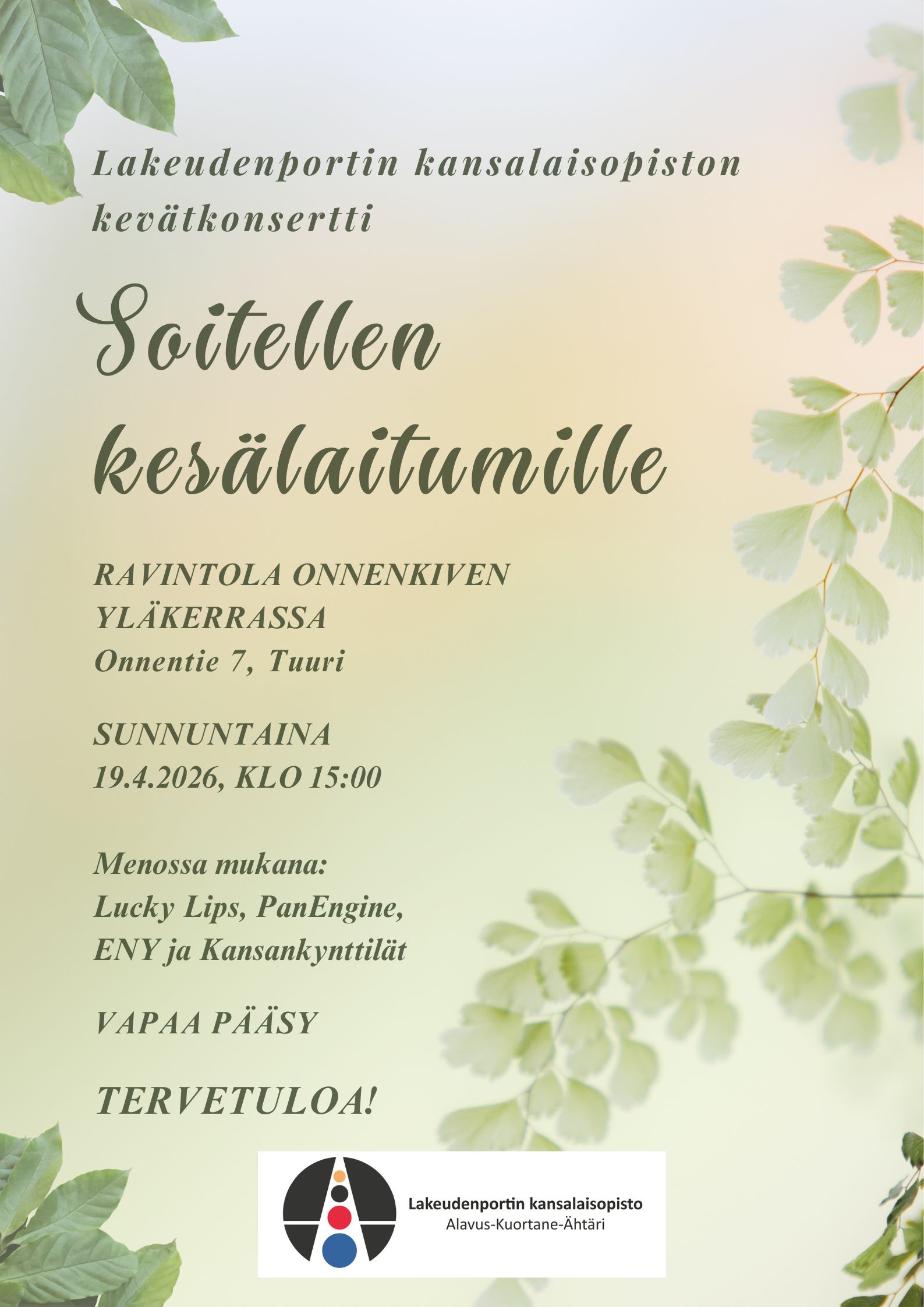 Kevätkonsertti 19.4.2026.